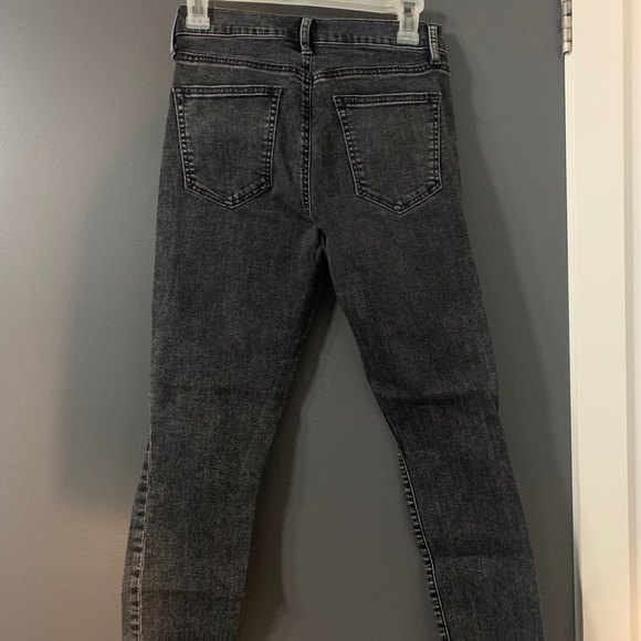 Gap Denim true skinny distressed black wash jeans size 27 - Picture 7 of 8